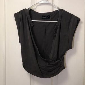 Grey crop top